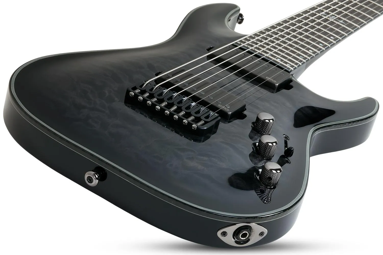 Schecter Hellraiser Hybrid C-8 – Trans Black Burst