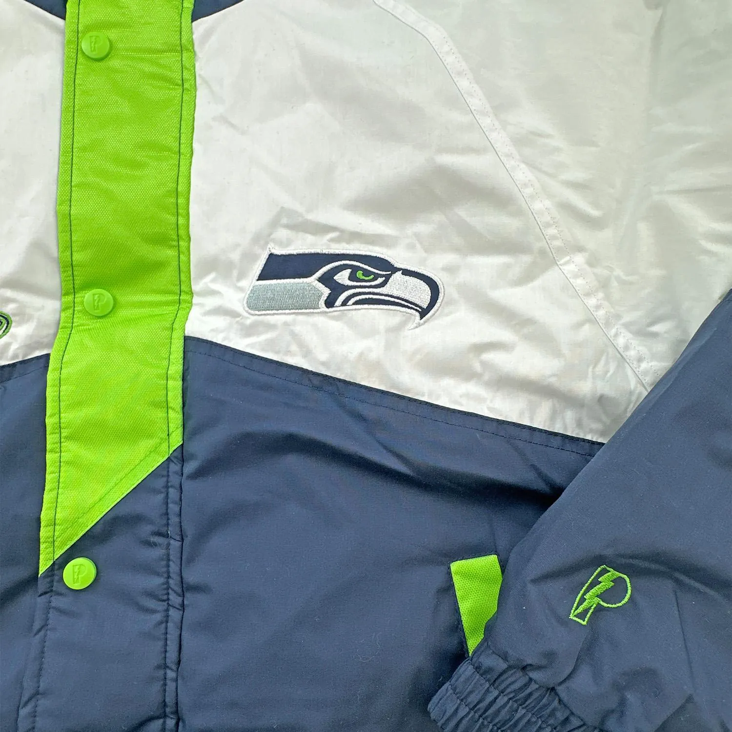 Seattle Seahawks Pro Player Action Green Shoulder to Shoulder Jacket