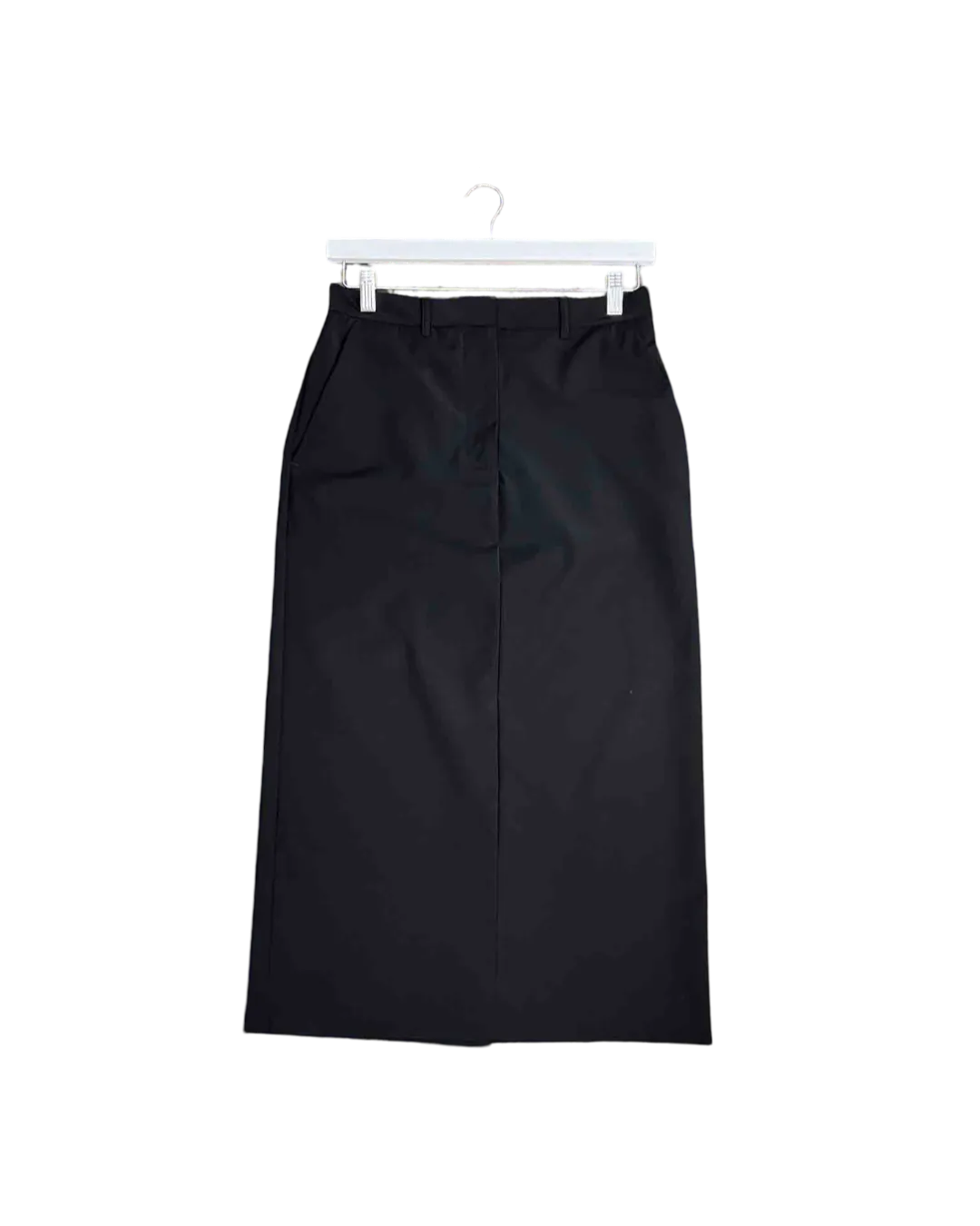 Size 2 (10) | Matteau Black Wool Blend Relaxed Tailored Maxi Skirt