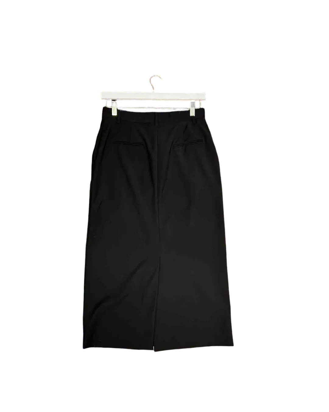 Size 2 (10) | Matteau Black Wool Blend Relaxed Tailored Maxi Skirt