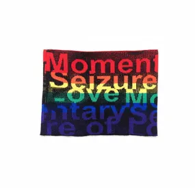 Slade Collection- Rainbow Colour Slogan Snood -Red