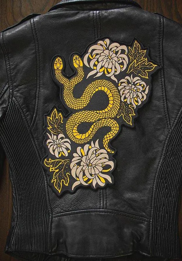 Snake & Chrysanthemum | BACK PATCH