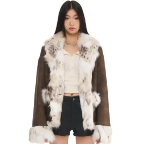 Snow Leopard Faux Fur