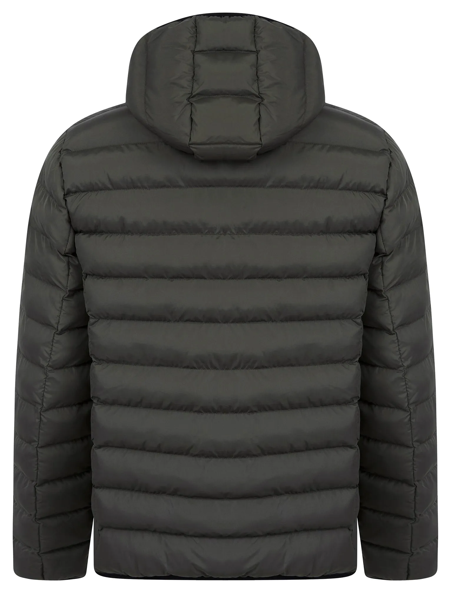 Tamary Quilted Puffer Jacket with Hood in Khaki - Tokyo Laundry