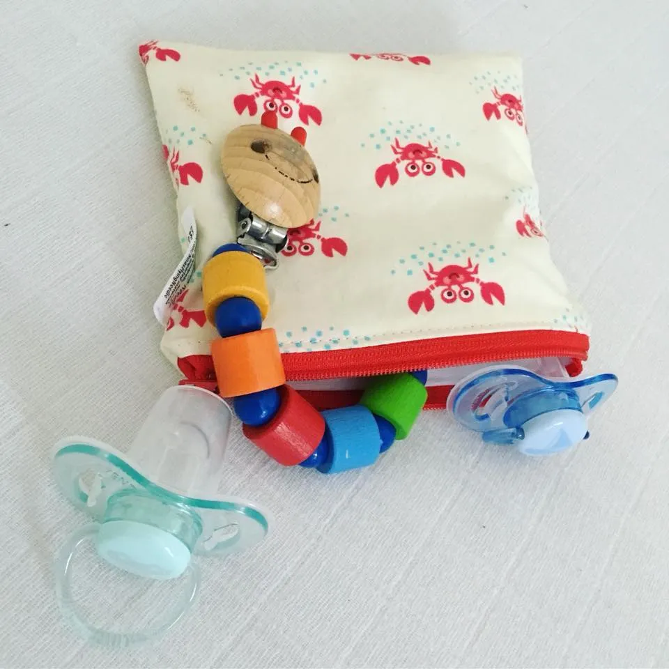 Toddler Sized Reusable Zippered Bag Astronauts