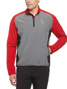 Torrey Pines Men's Long Sleeve Heather Blocked Half Zip Pullover