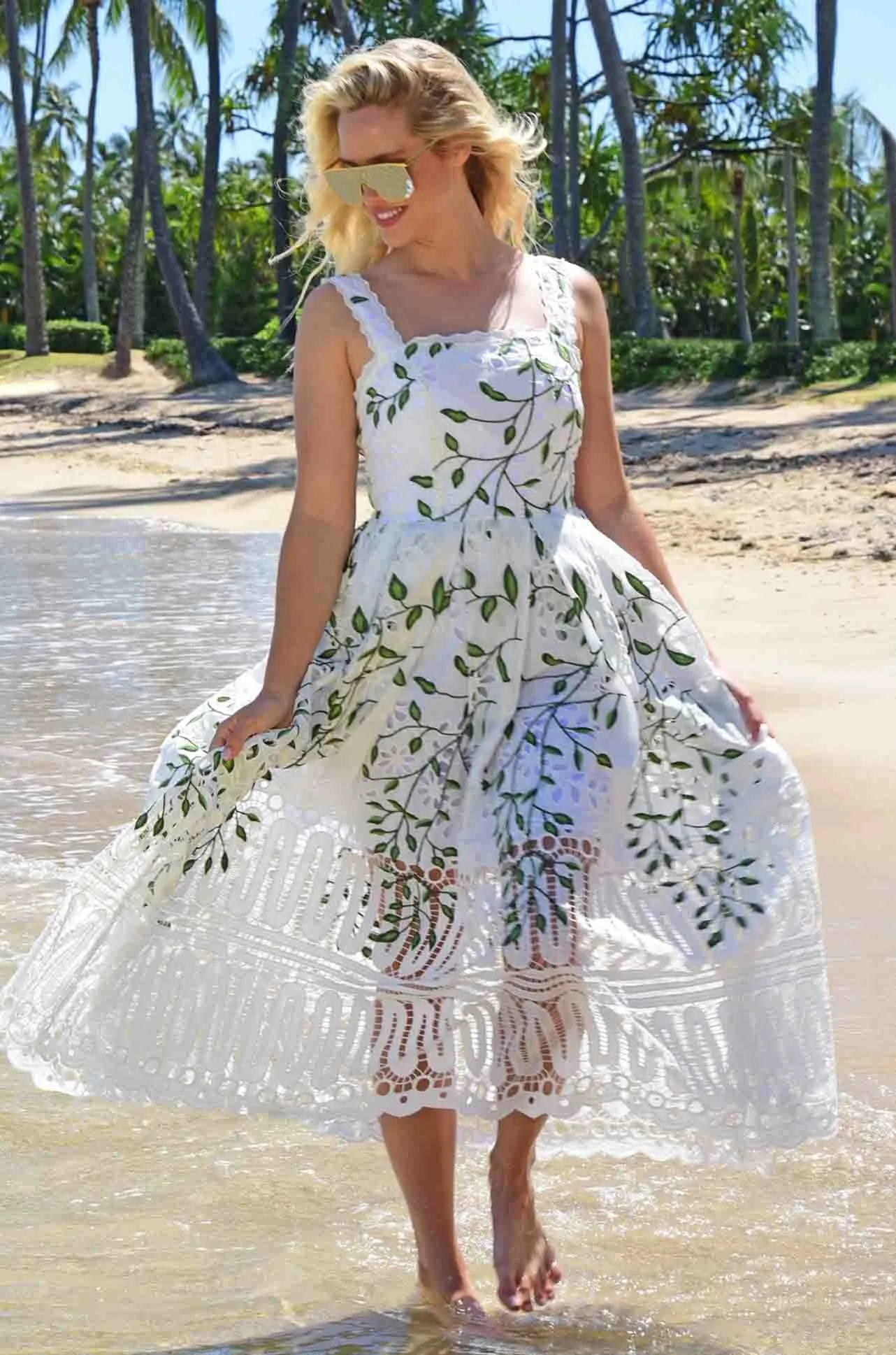 Trelise Cooper - Green Leaves Lasting Love Dress