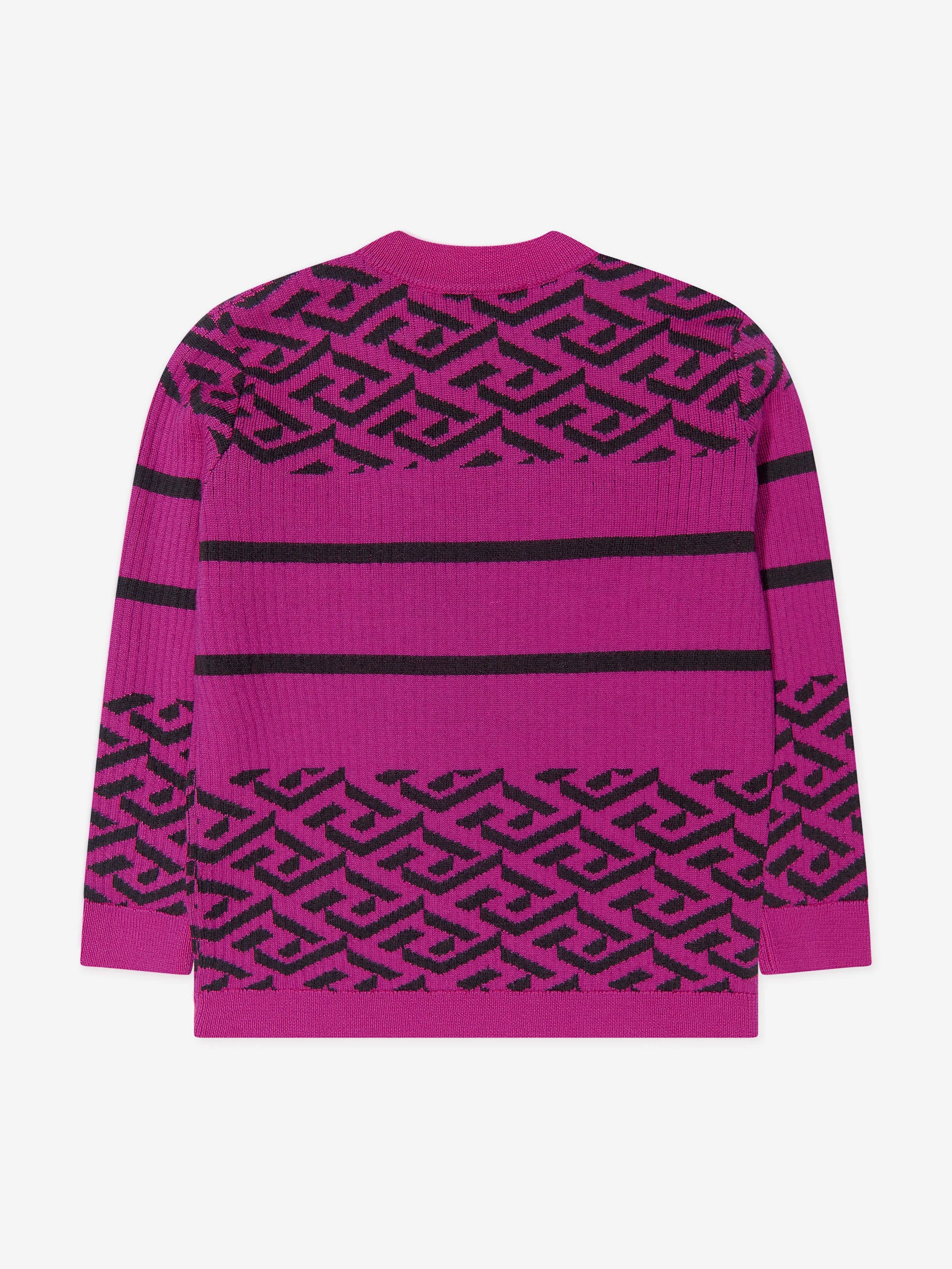 Versace Girls Wool Knitted Medusa Jumper