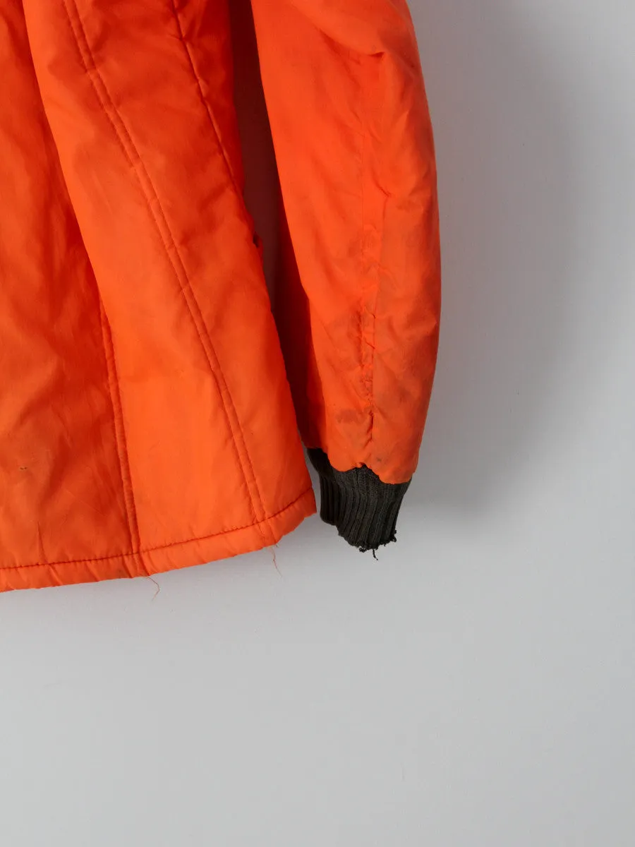 vintage orange nylon hunting jacket