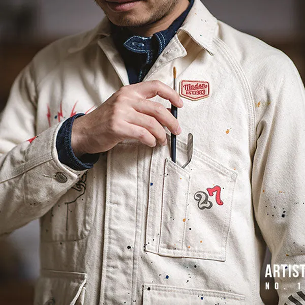 Vintage Painter Ink Casual Jacket Artist Jacket