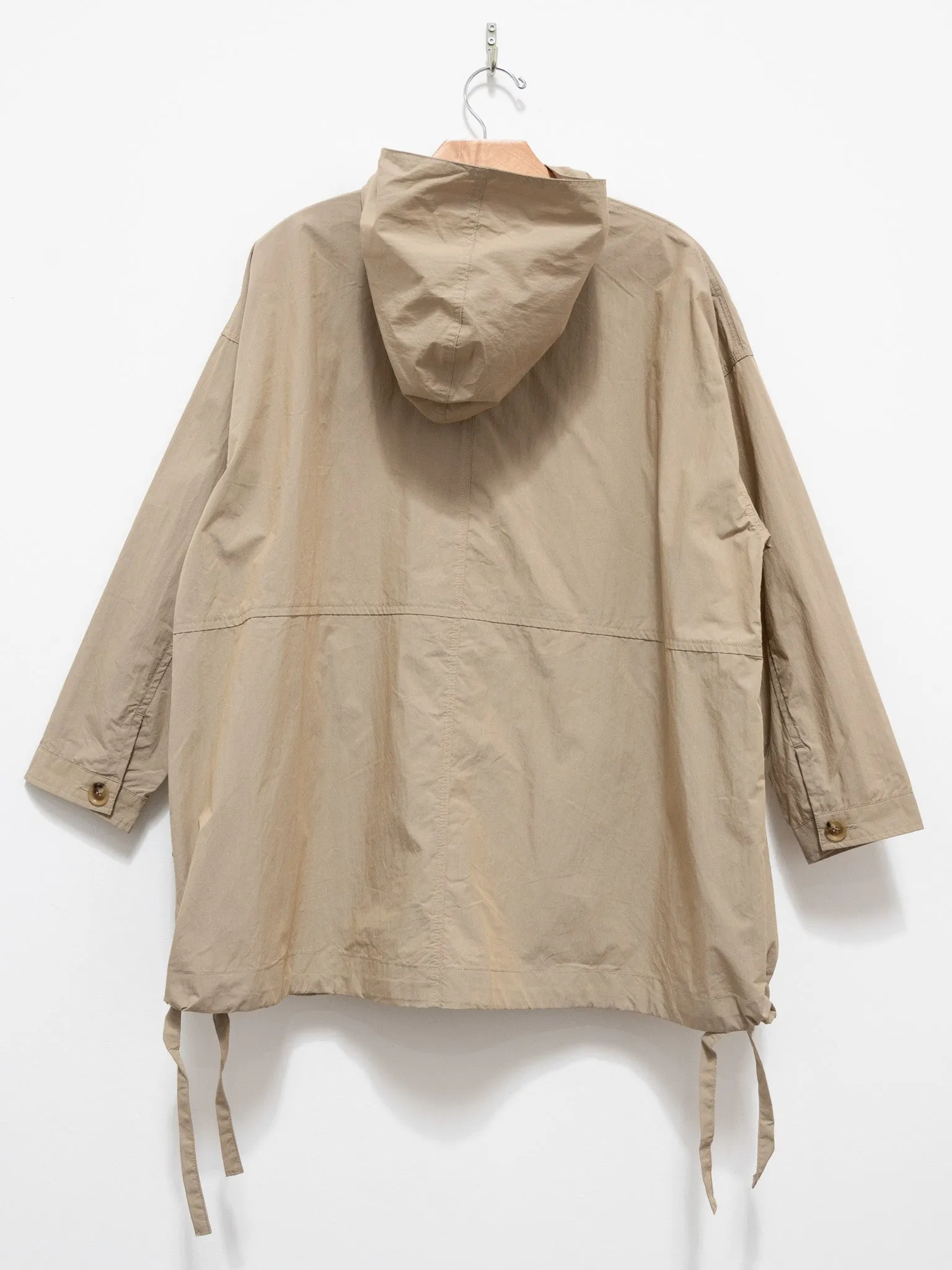 Water-resistant Hooded Jacket - Beige