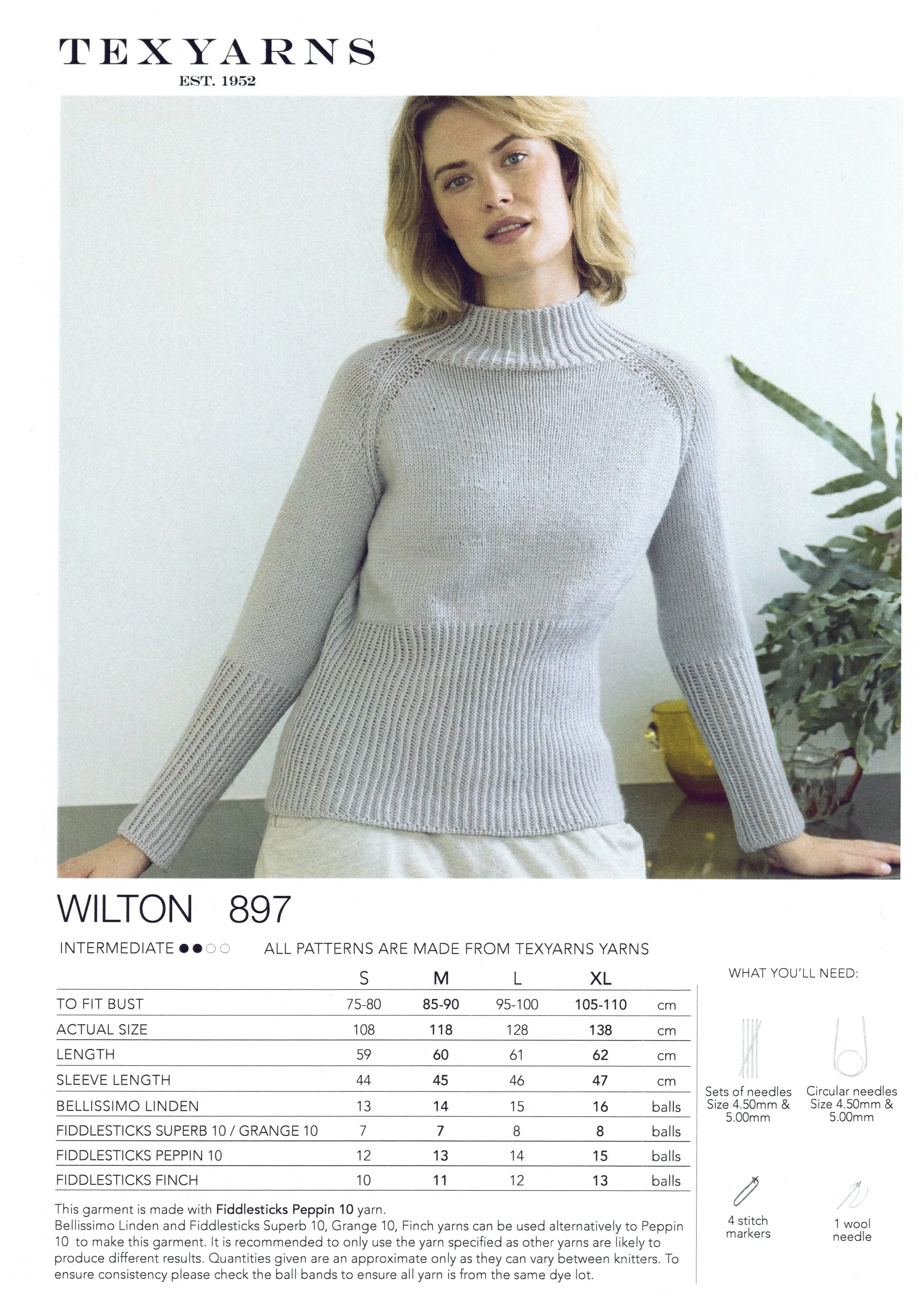 Women - Texyarns Leaflet 897 Wilton