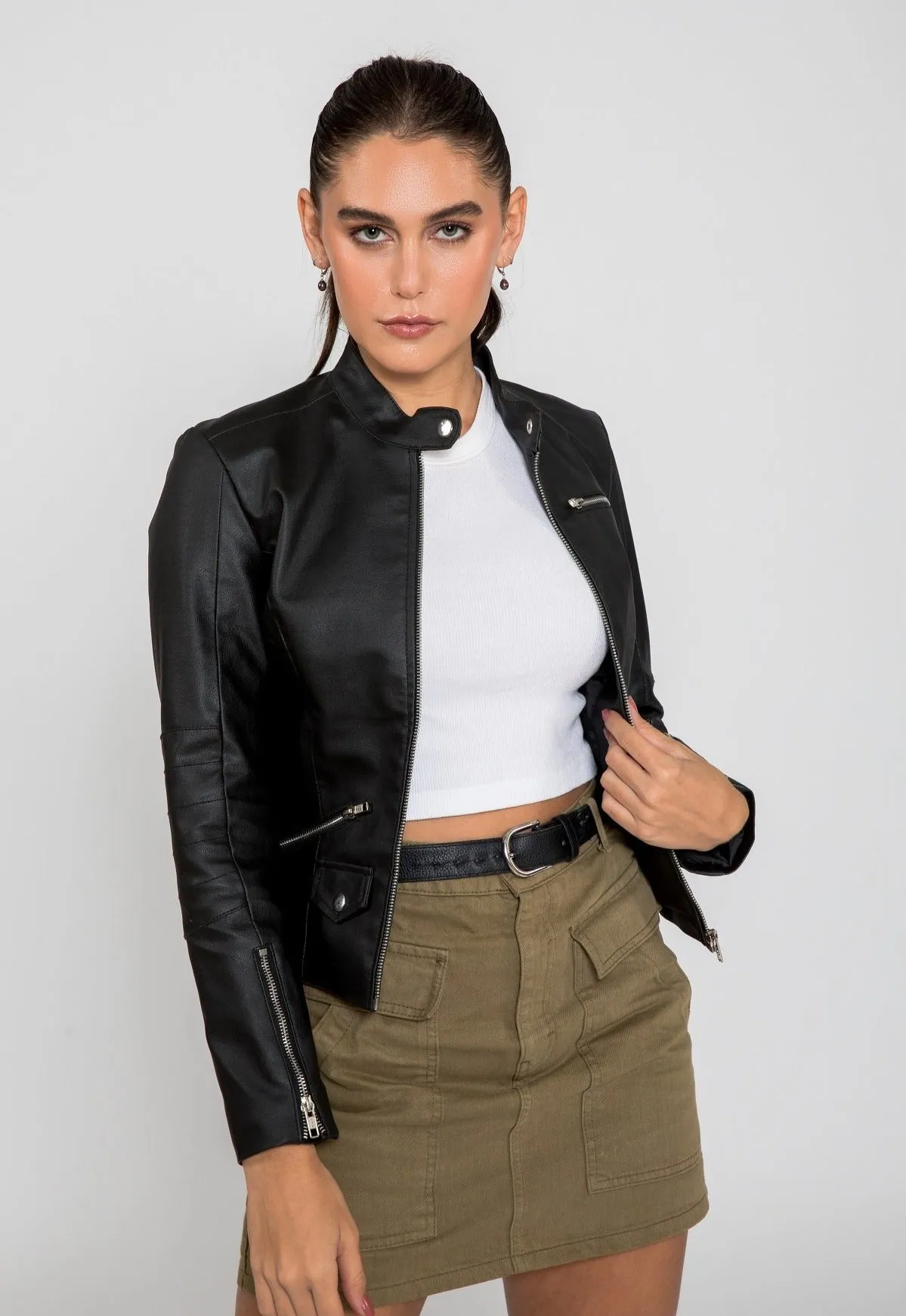 Women's Genesis PU Faux Leather Jacket