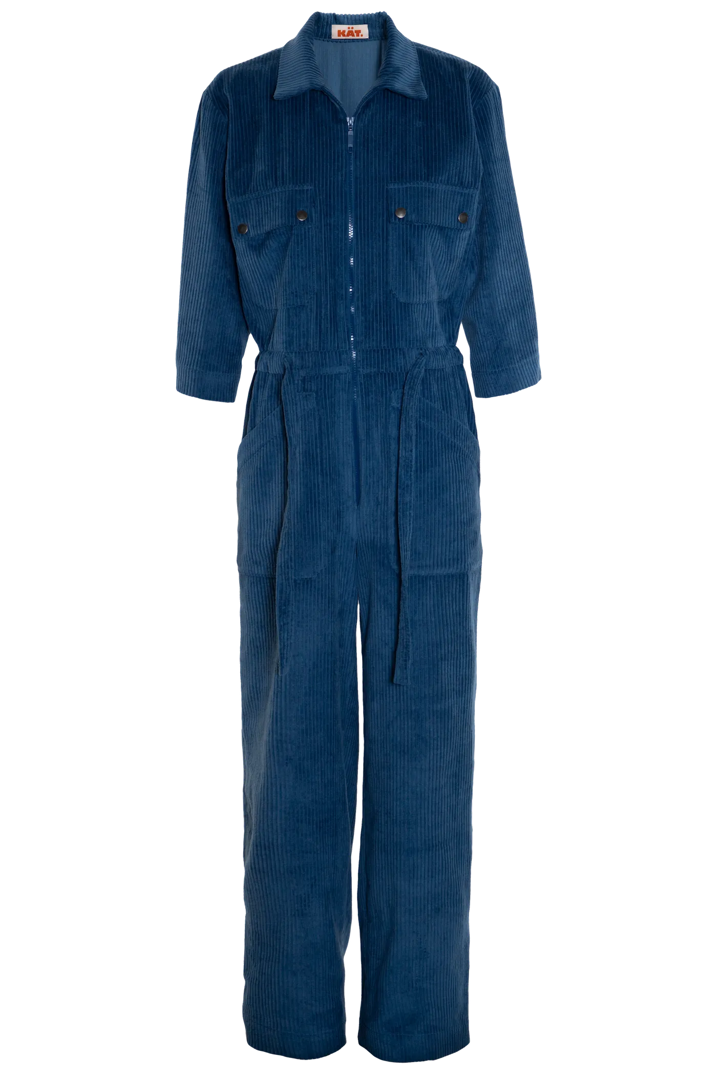 YOLANDA Corduroy Jumpsuit - Blue