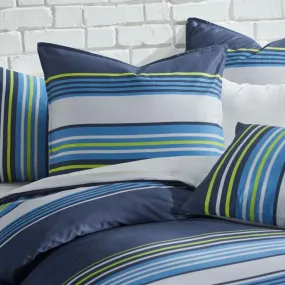 Zayn Blue European Pillowcase by Logan & Mason